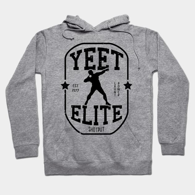 Yeet Elite Shotput Athlete 2 Track N Field Athlete Hoodie by atomguy